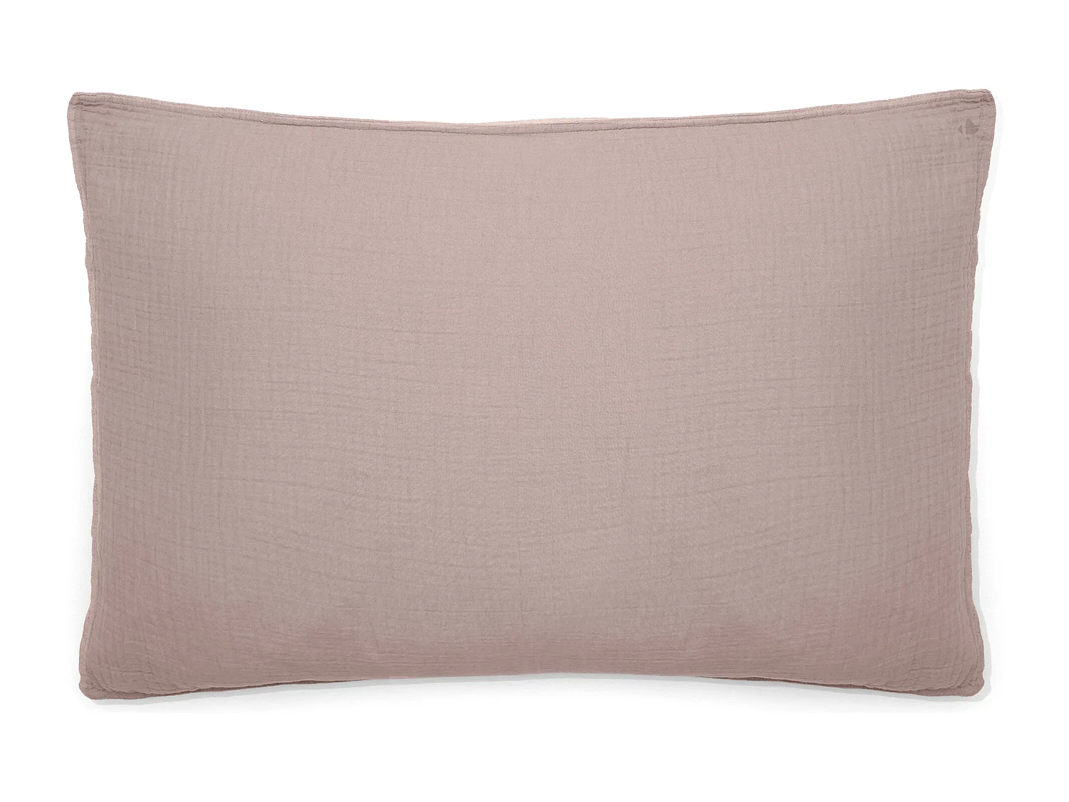 Taie d'oreiller 50x70 cm mousseline de coton MILOS rose