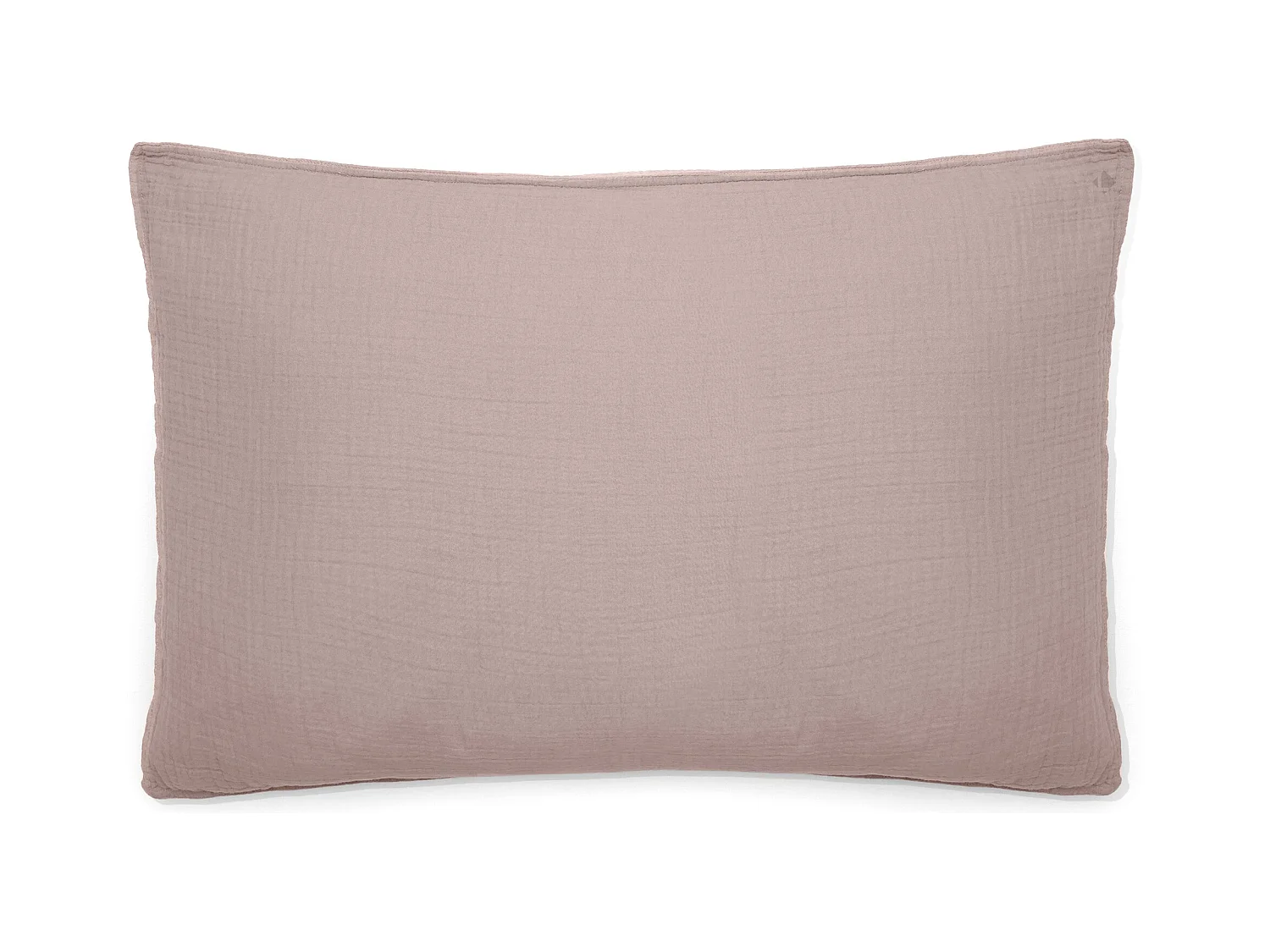 Taie d'oreiller 50x70 cm mousseline de coton collection MILOS rose