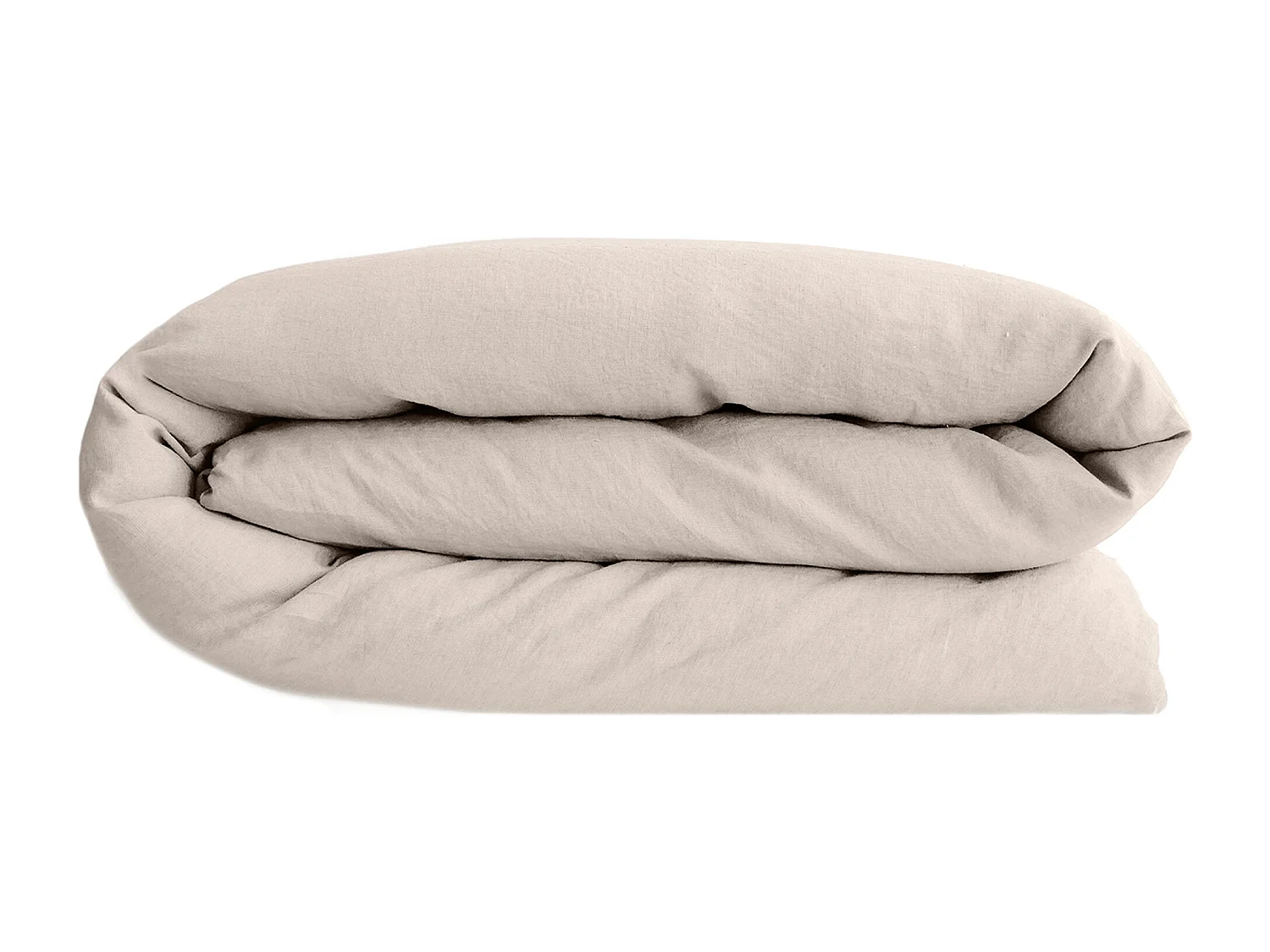 Housse de couette lin et coton 240x220 cm collection OPERA beige naturel