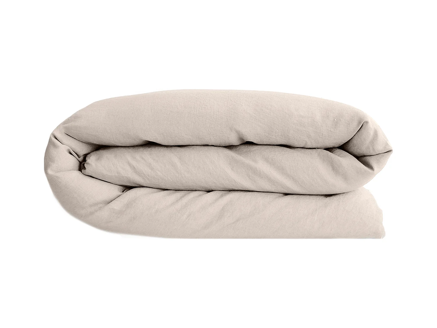 Housse de couette lin et coton 240x220 cm collection OPERA beige naturel