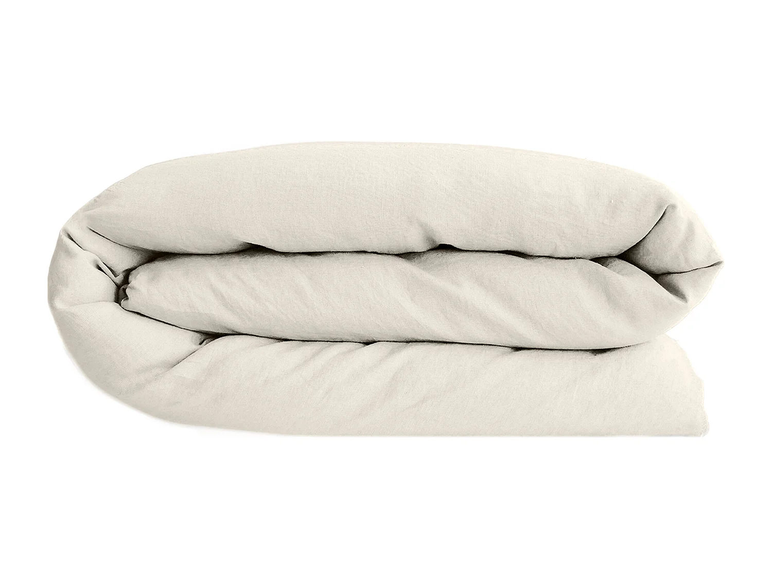 Housse de couette lin et coton 280x240 cm collection OPERA beige ivoire