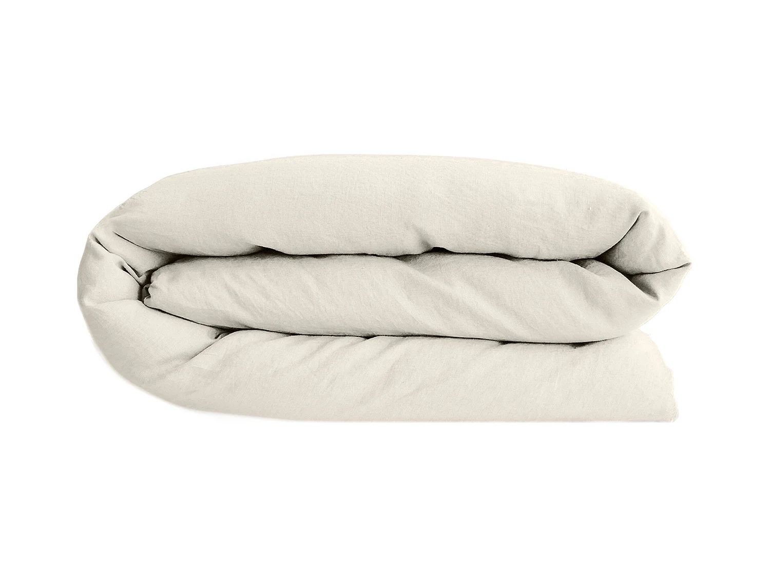 Housse de couette lin et coton 280x240 cm collection OPERA beige ivoire
