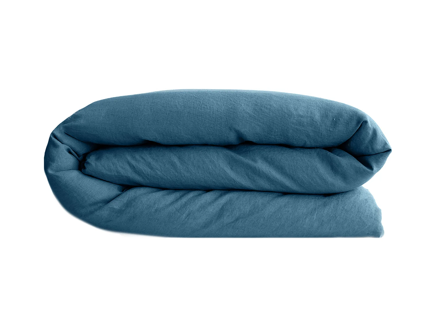 Housse de couette lin et coton 240x220 cm collection OPERA bleu marine