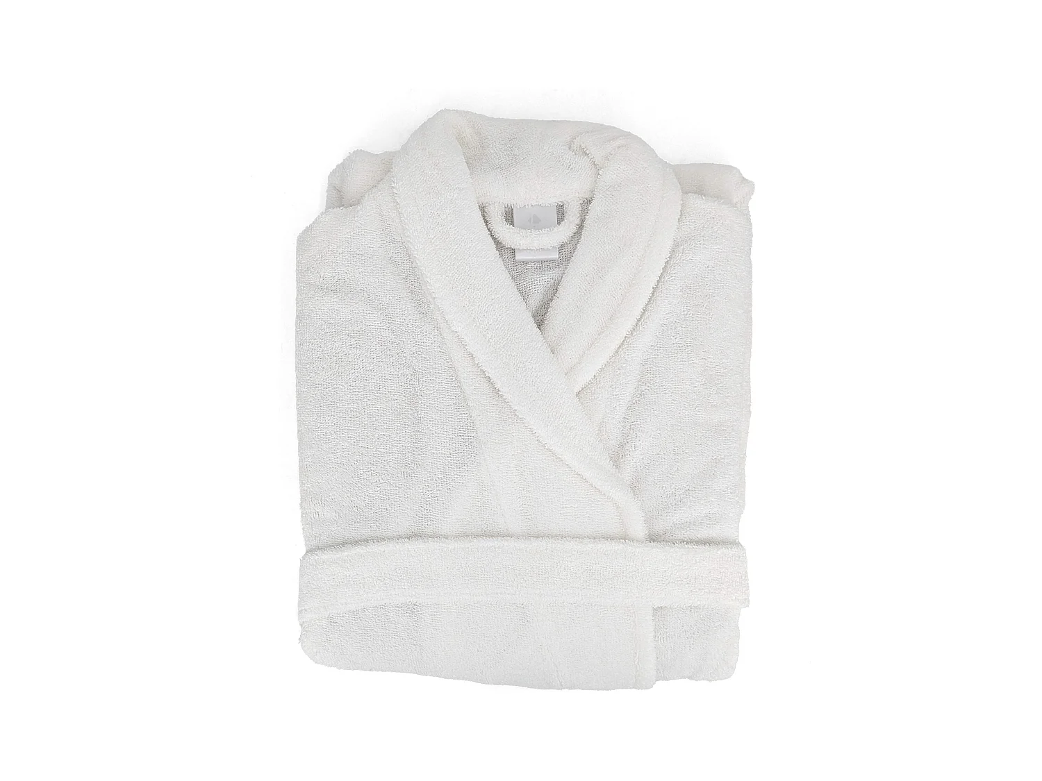 Peignoir col châle adulte ALPHA coton taille S blanc