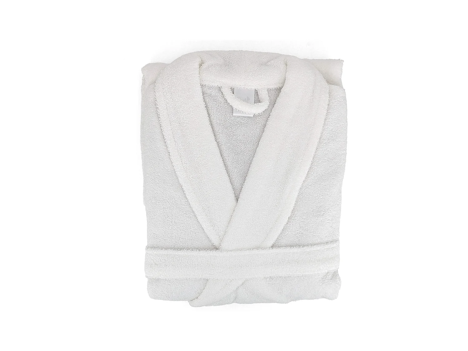 Peignoir col châle adulte ALPHA coton taille XL blanc