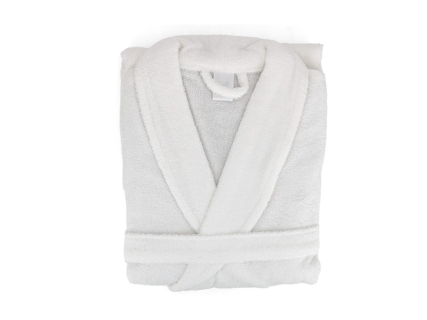 Peignoir col châle adulte ALPHA coton taille XL blanc