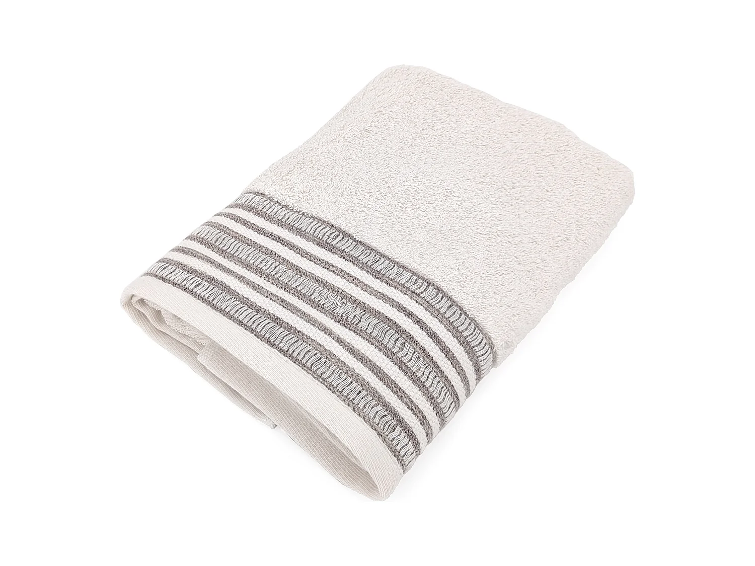 Serviette de toilette pur coton 50x100 cm 500 g/m2 collection DRY beige