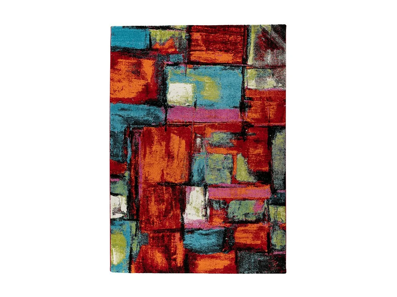 Tapis enfant et ado 170x120cm, design F504E coloris multicolore - Confort et élégance pour votre intérieur