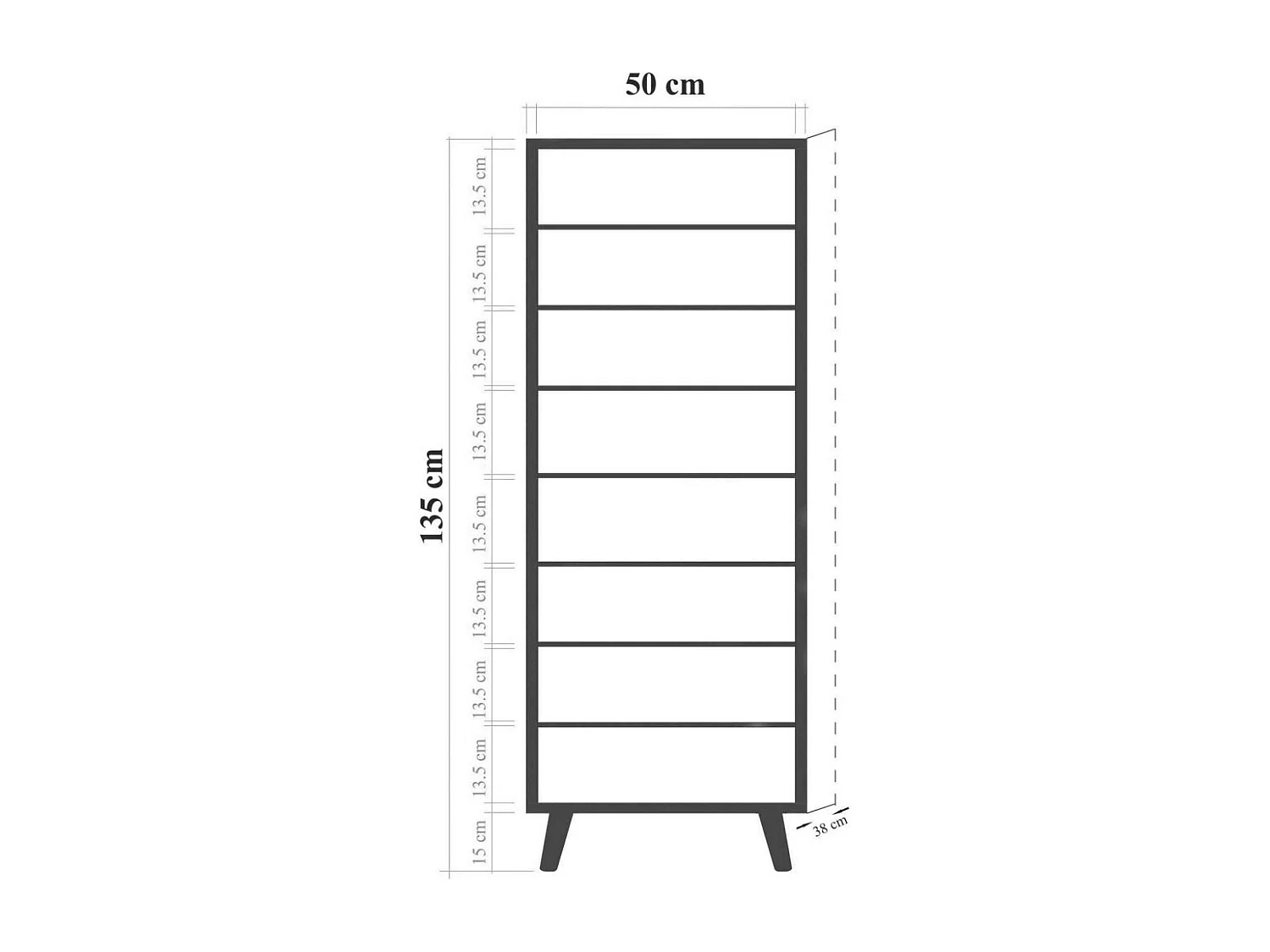 Meuble à chaussures en aggloméré Vegas
