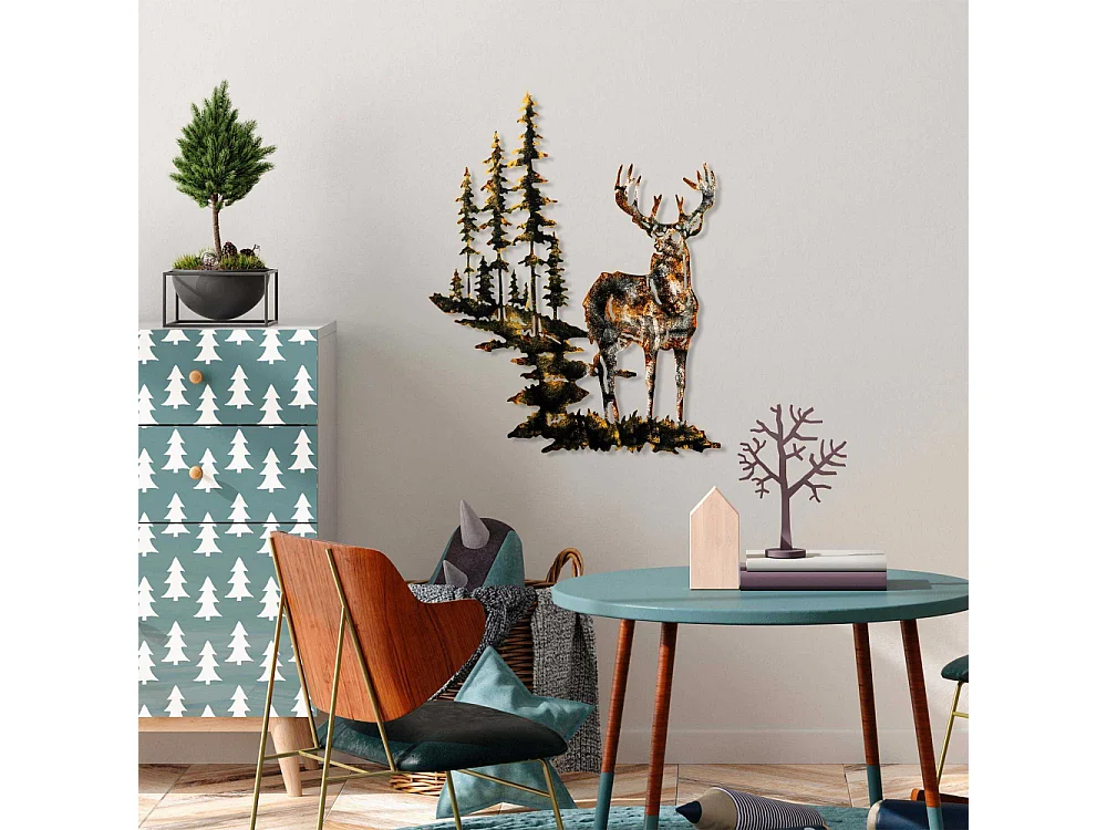 Accesorio decorativo de pared de metal – 65 x 79 cm – 100% metal