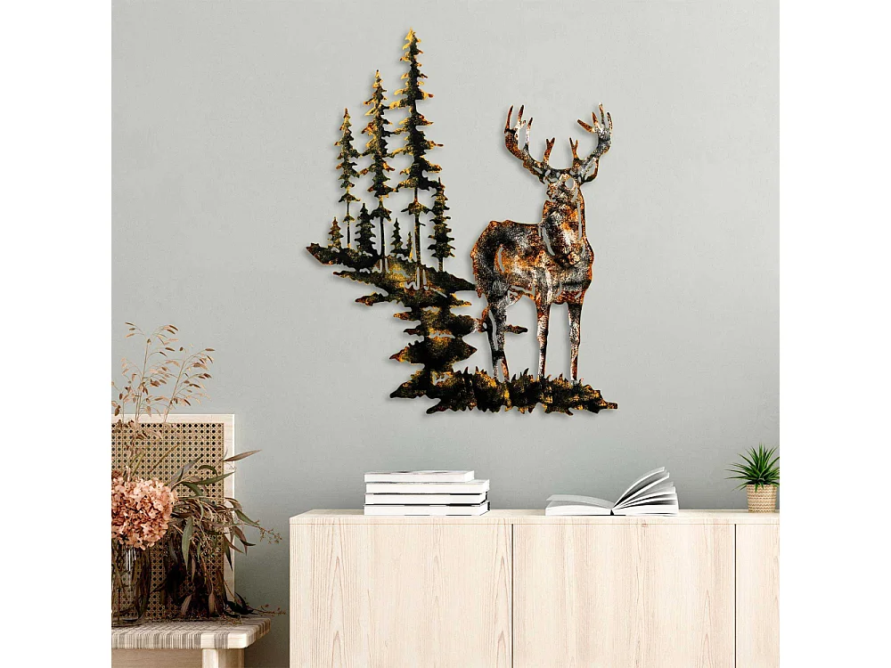 Accesorio decorativo de pared de metal – 65 x 79 cm – 100% metal