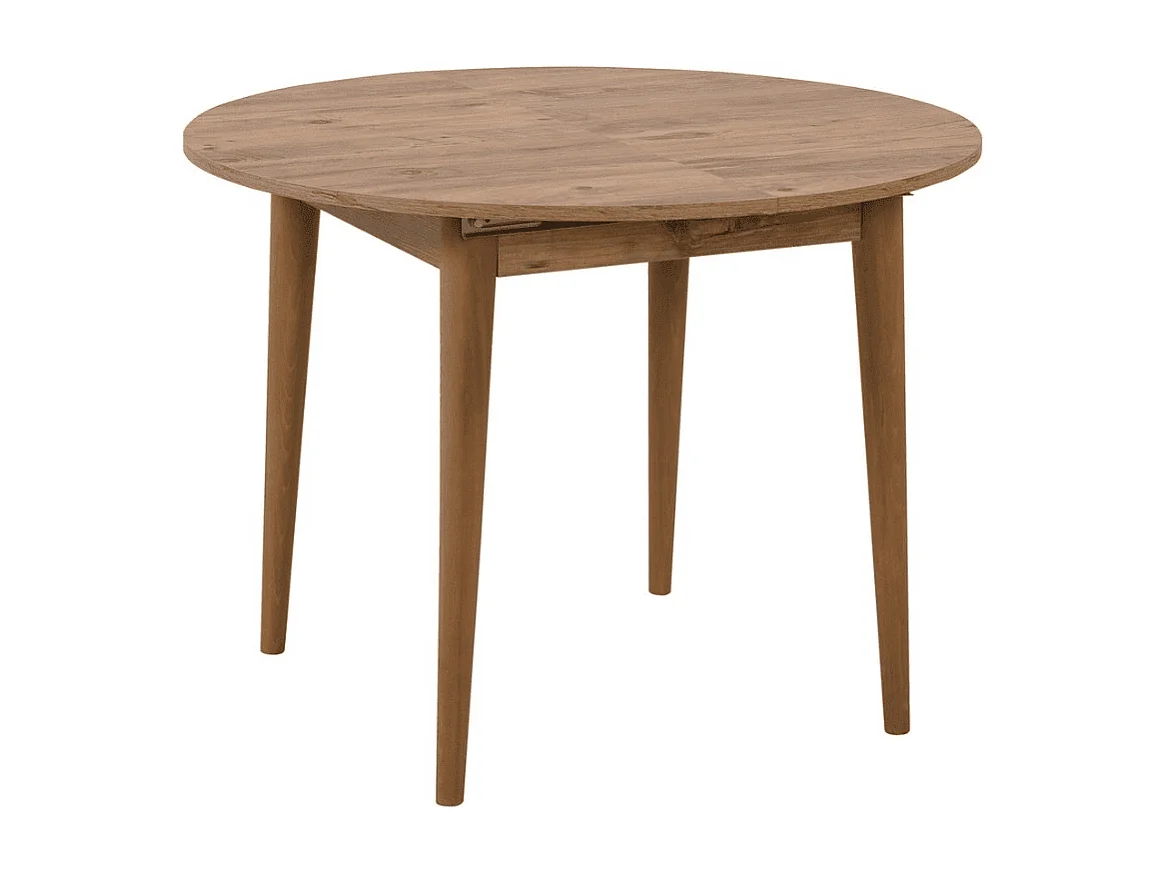 Table extensible de 100 à 131 cm avec pieds en bois massif - VINA