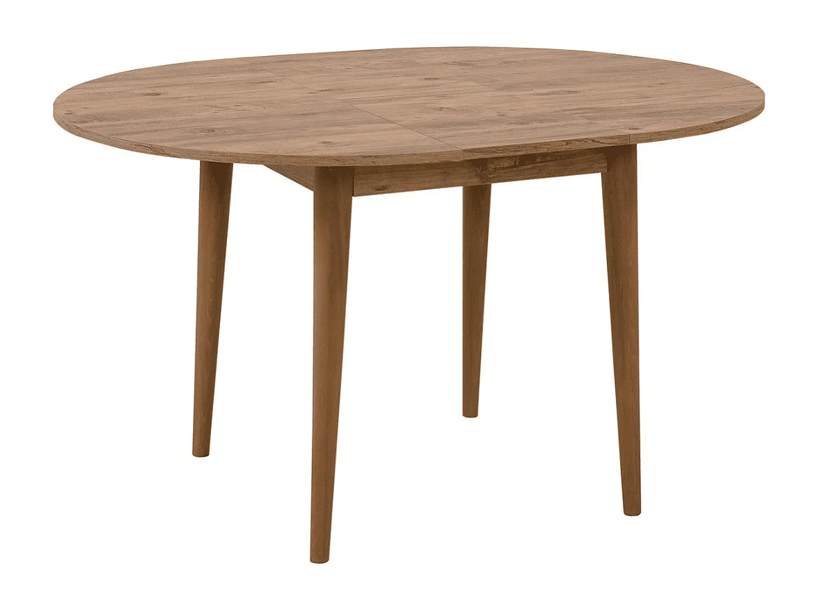 Table extensible de 100 à 131 cm avec pieds en bois massif - VINA