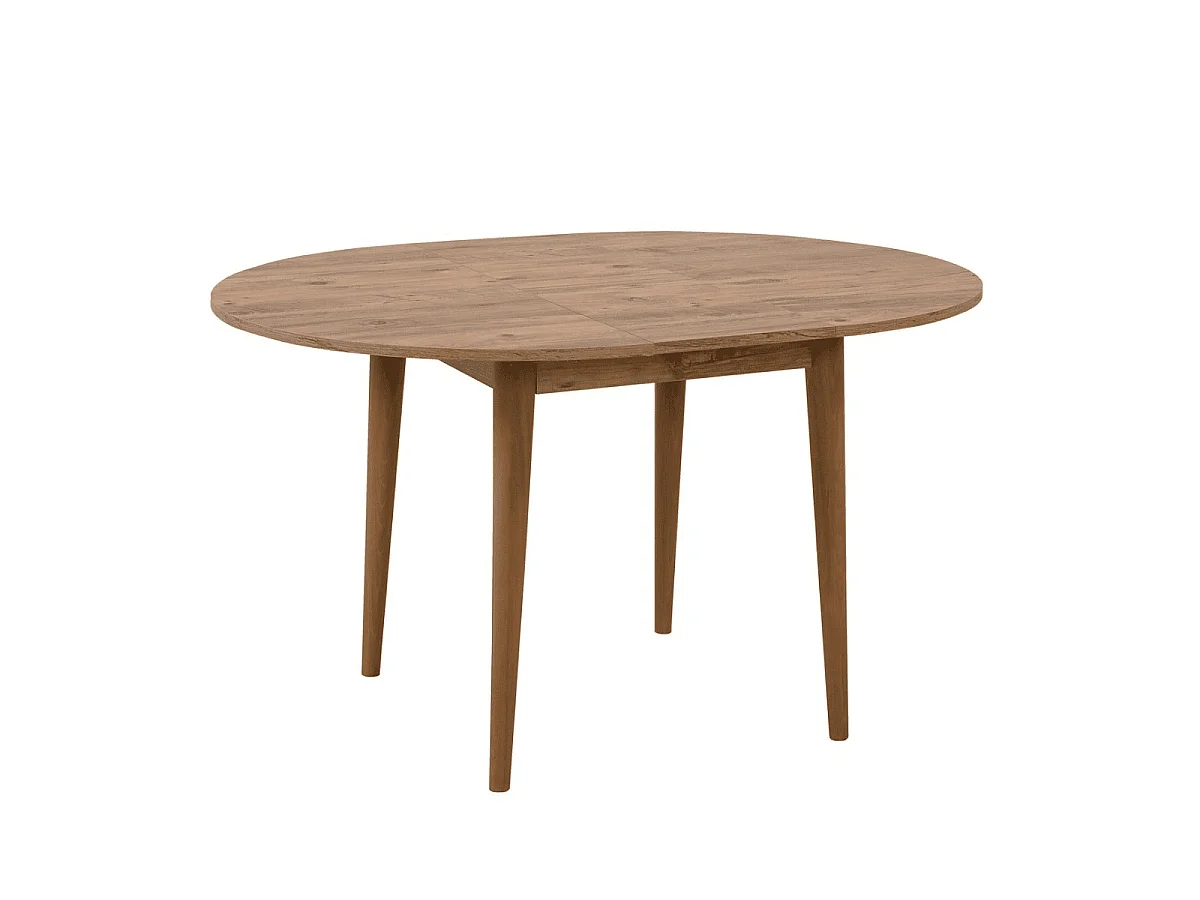 Table extensible de 100 à 131 cm avec pieds en bois massif - VINA