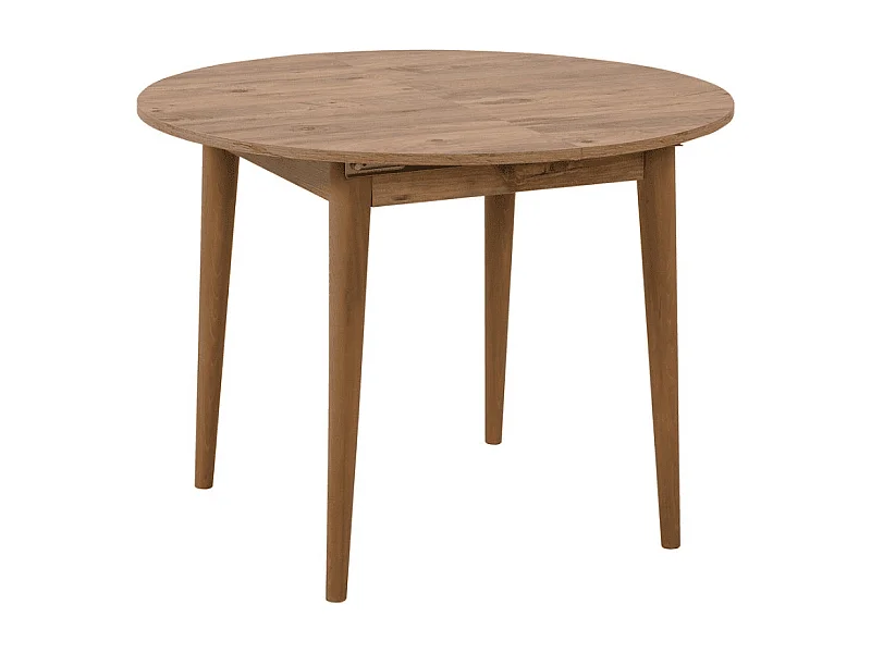 Uitschuifbare tafel van 100 tot 131 cm met massief houten poten - VINA