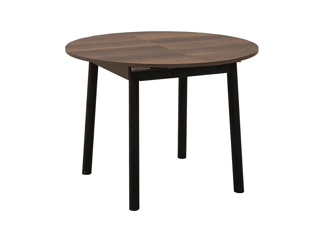 Table extensible de 100 à 131 cm avec pieds en bois massif - VINA