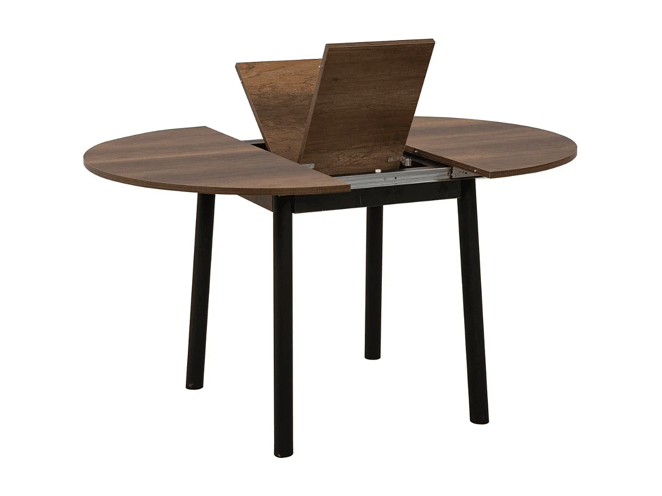 Table extensible de 100 à 131 cm avec pieds en bois massif - VINA