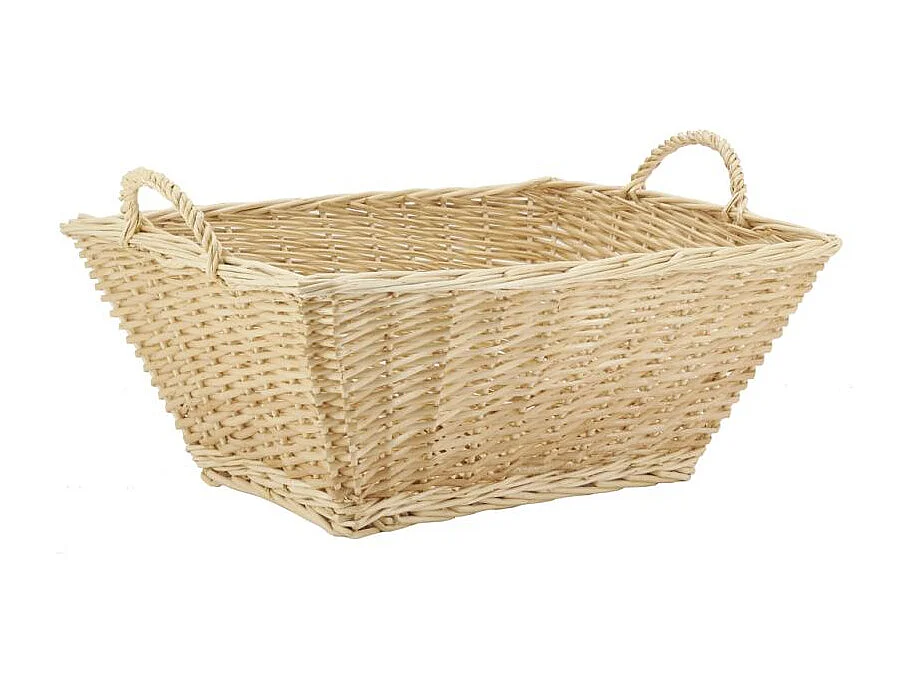 Corbeille à linge en osier fendu