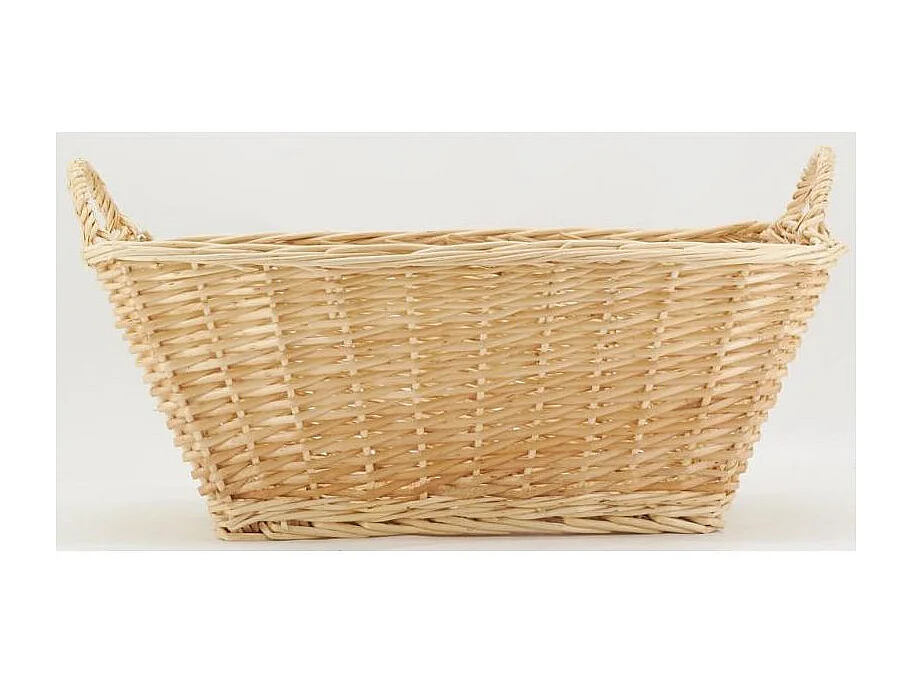 Corbeille à linge en osier fendu