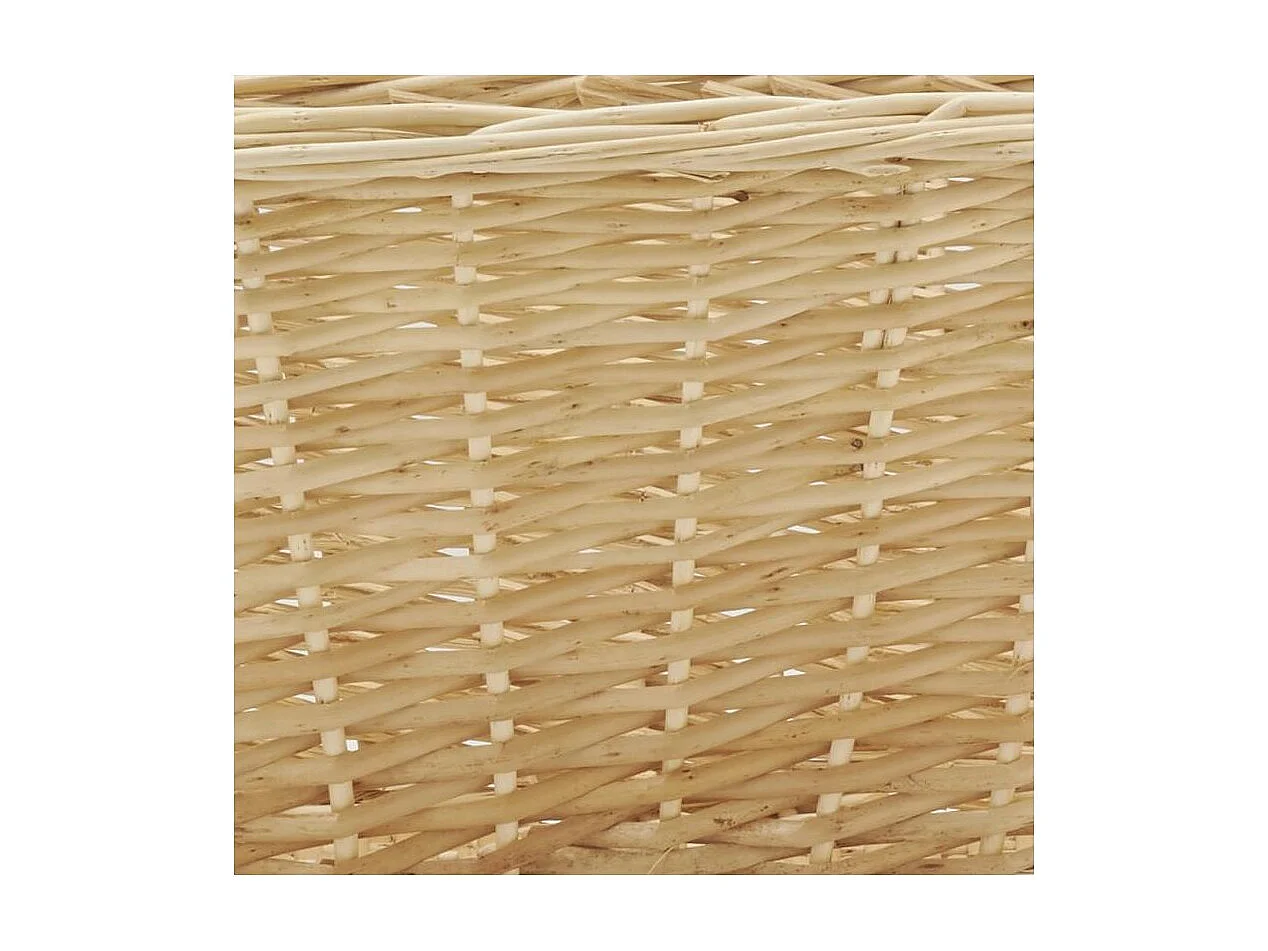 Corbeille à linge en osier fendu