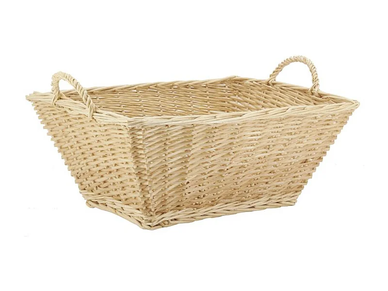 Corbeille à linge en osier fendu