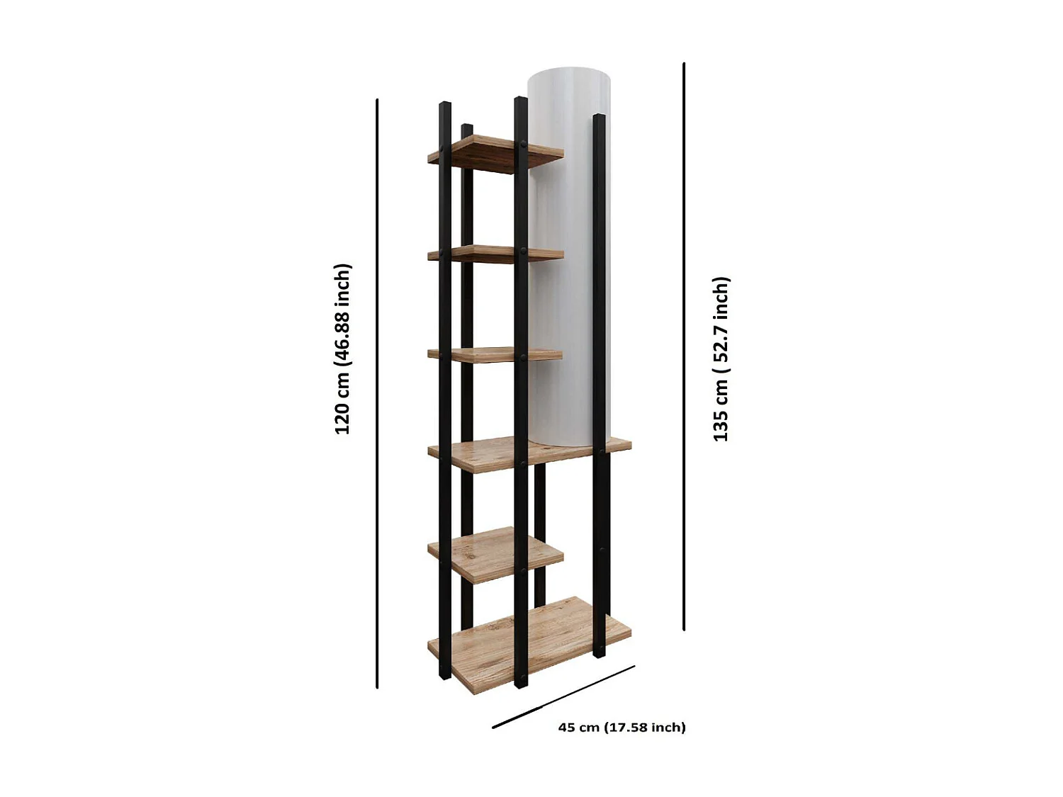 Etagère avec lampe intégrée Moda Dor