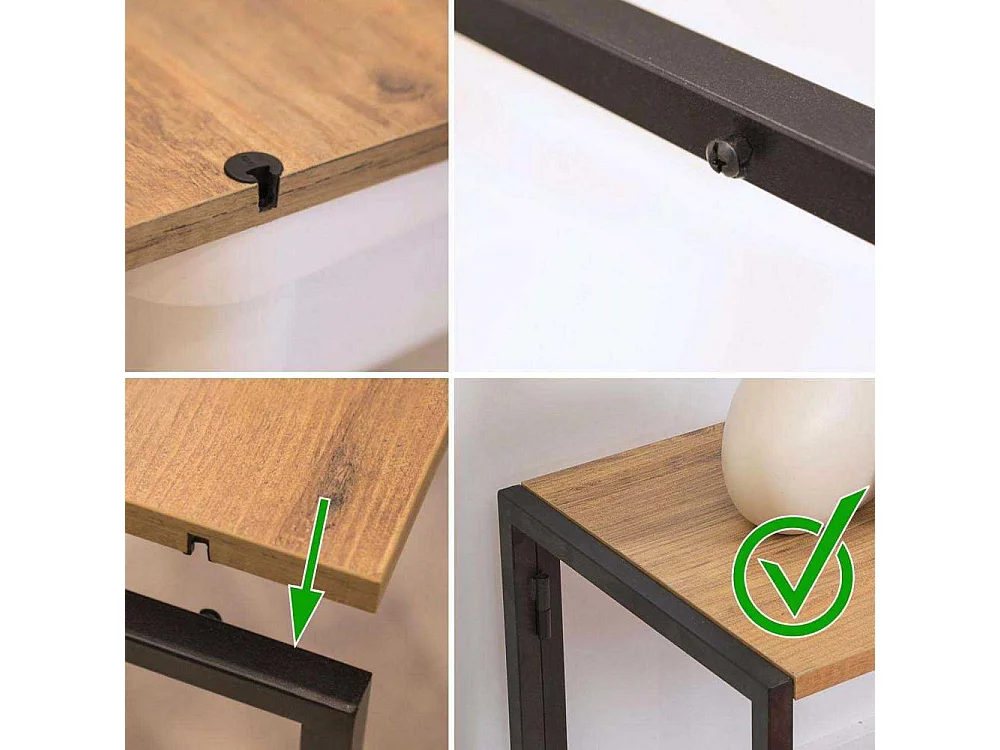 Etagère en aggloméré et métal Signa