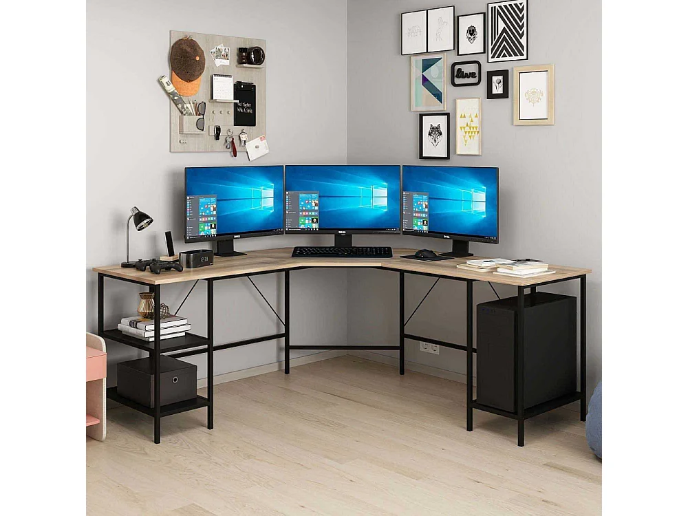 Bureau d'angle en aggloméré Power