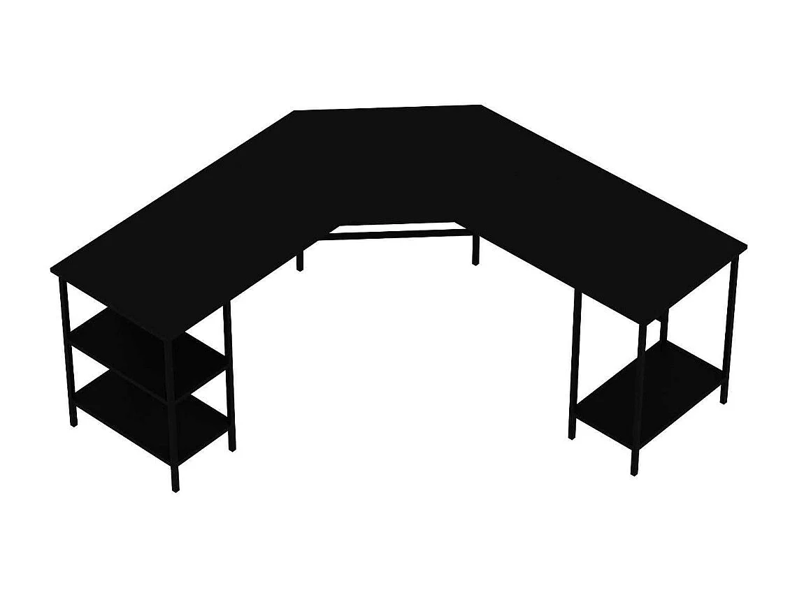 Bureau d'angle en aggloméré Power