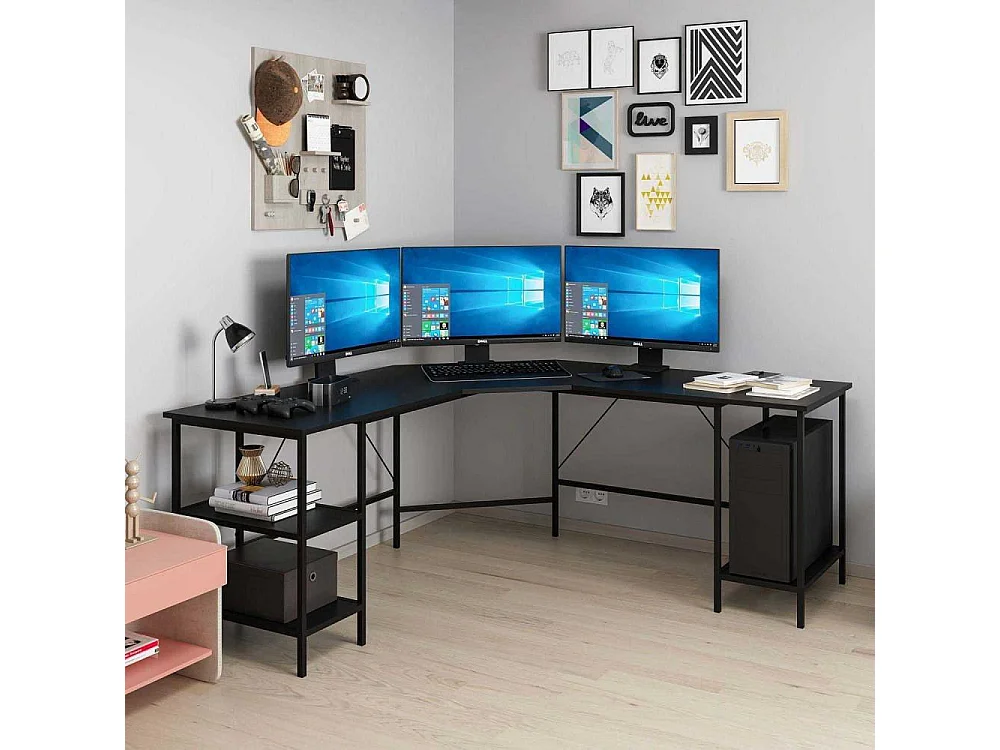 Bureau d'angle en aggloméré Power