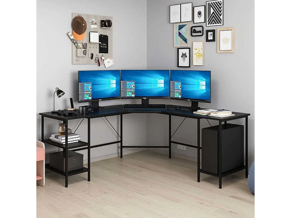 Bureau d'angle en aggloméré Power