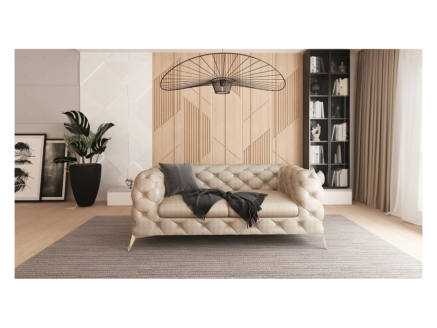 Camilla 2-Sitzer Chesterfield Sofa