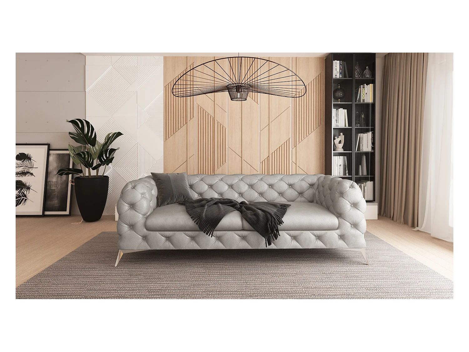 Camilla 3-Sitzer Chesterfield Sofa