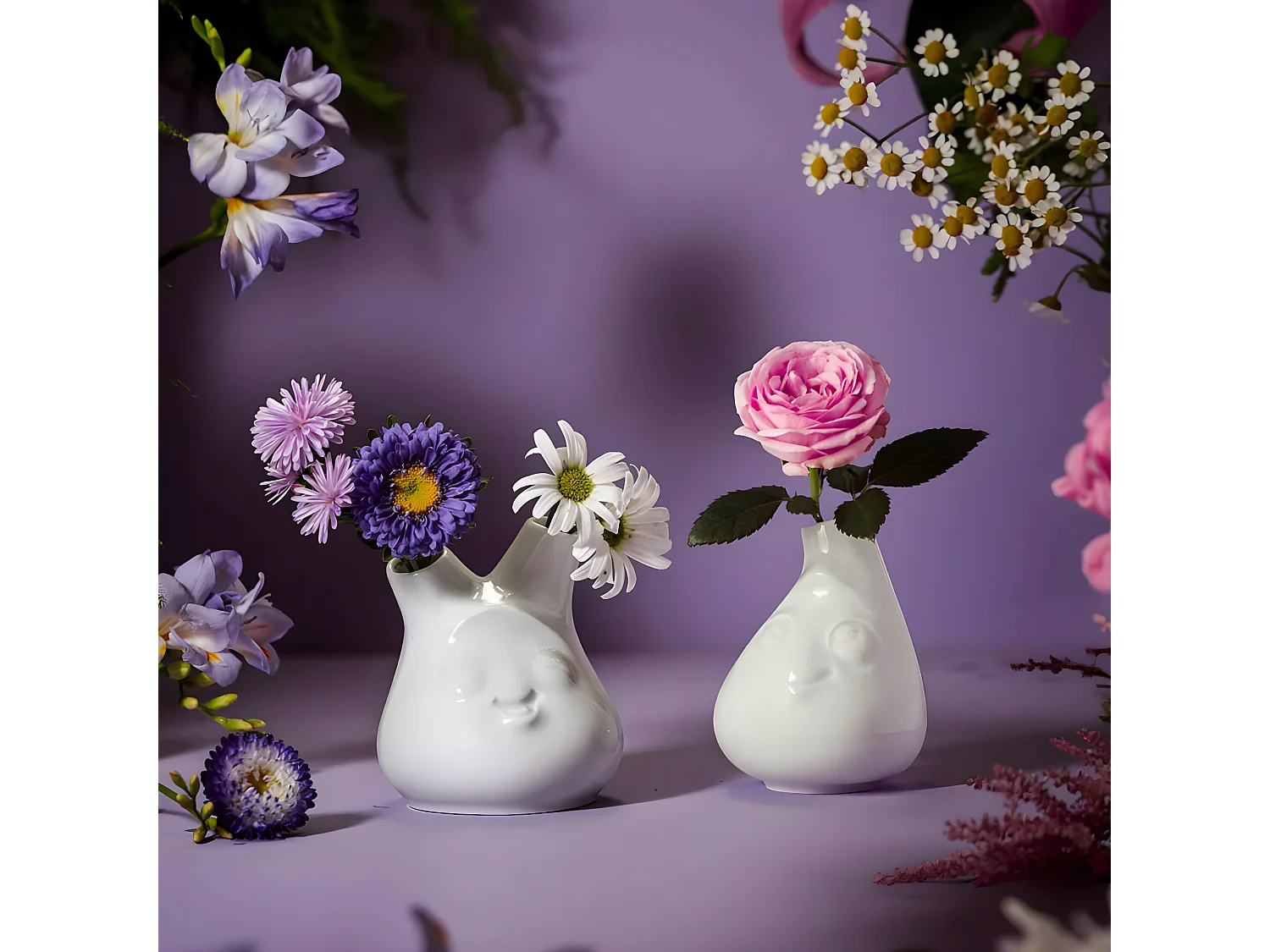 Petit vase Humeur en porcelaine Tassen - Cute