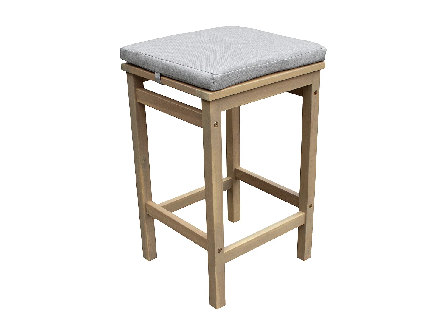 Mange debout ARUBA en acacia 4 places - coussins sable - HAPPY GARDEN