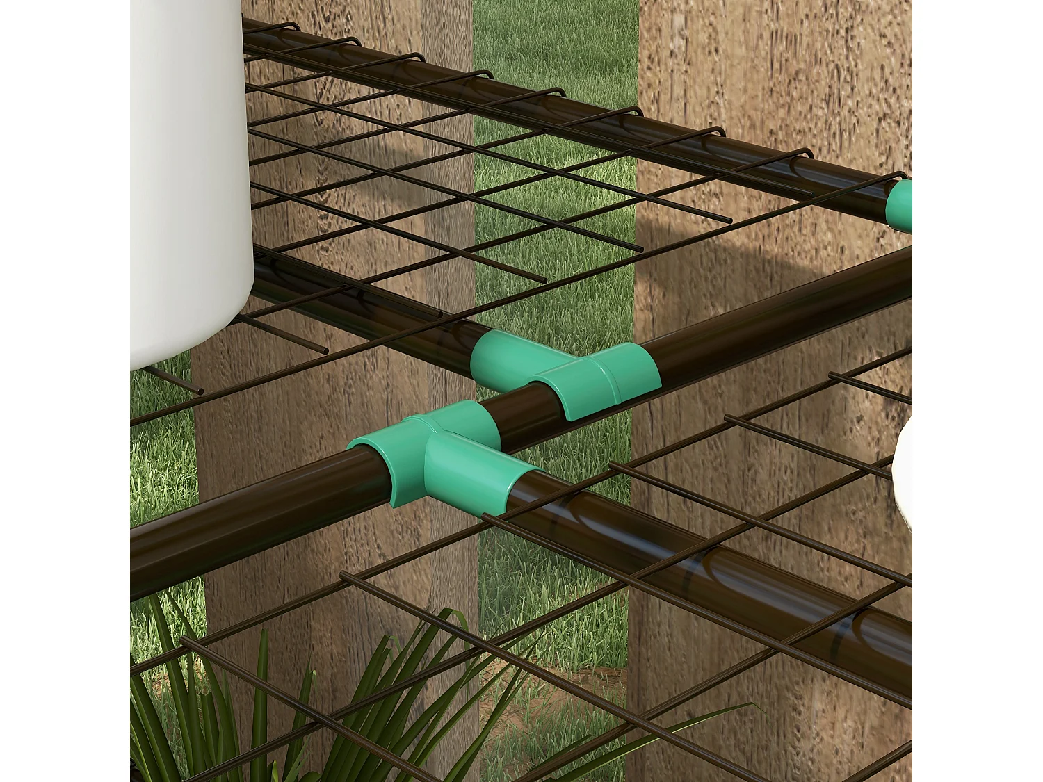 Mini serre de jardin 3 niveaux 2 portes 6 étagères