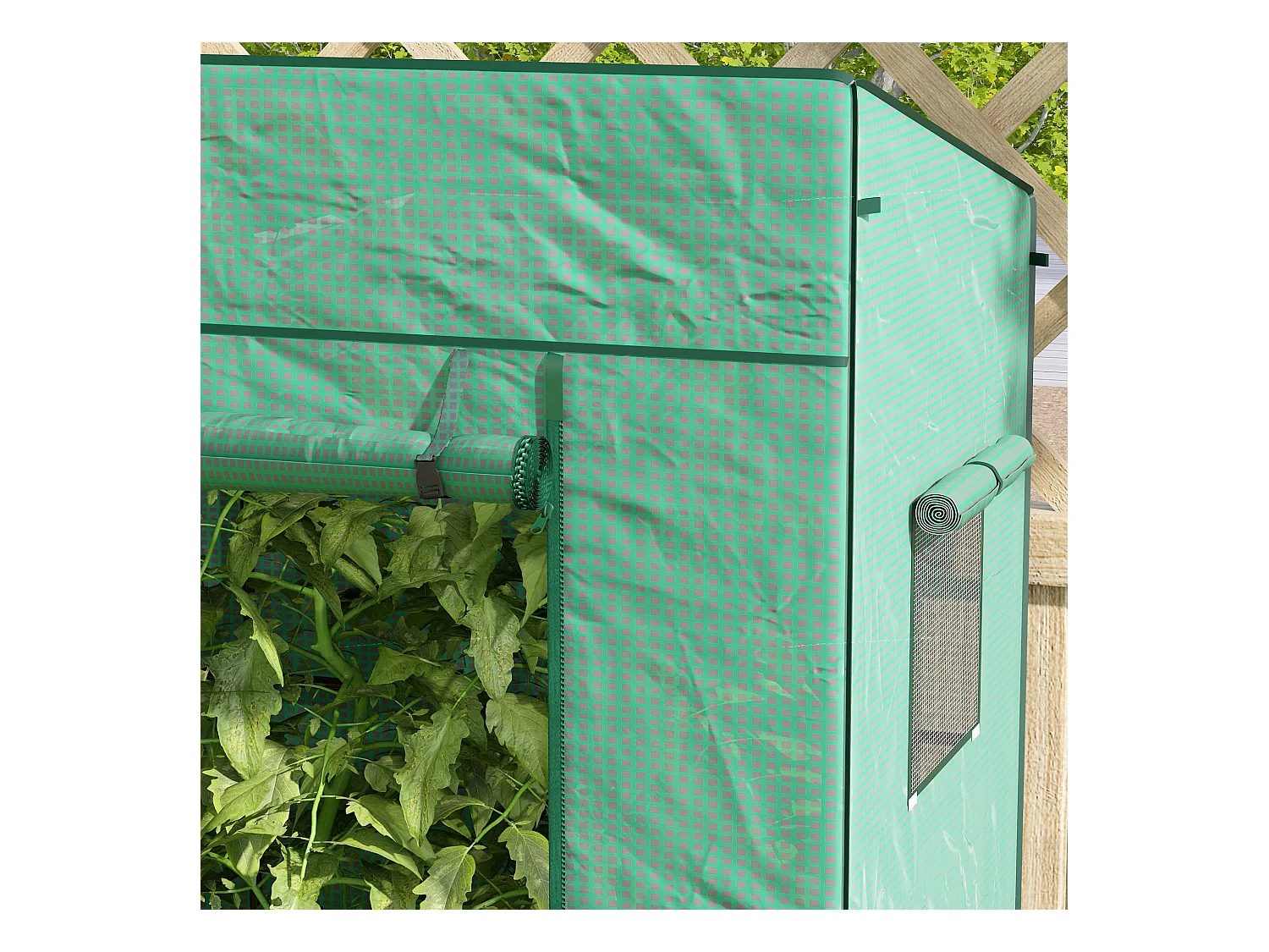 Serre de jardin murale serre adossée porte 2 fenêtres