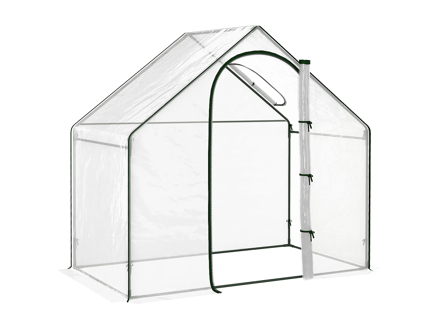 Serre de jardin balcon terrasse serre pour tomates 1,8L x 1l x 1,68H m acier PE imperméable transparent