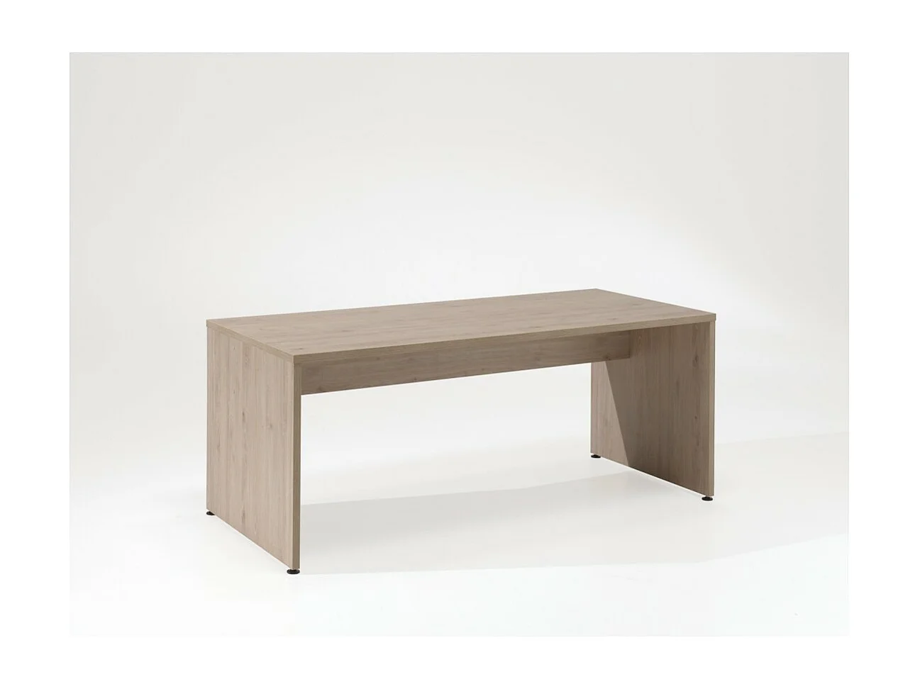 Bureau professionnel YUKON – 140 cm chêne clair – Bureau design compact en bois