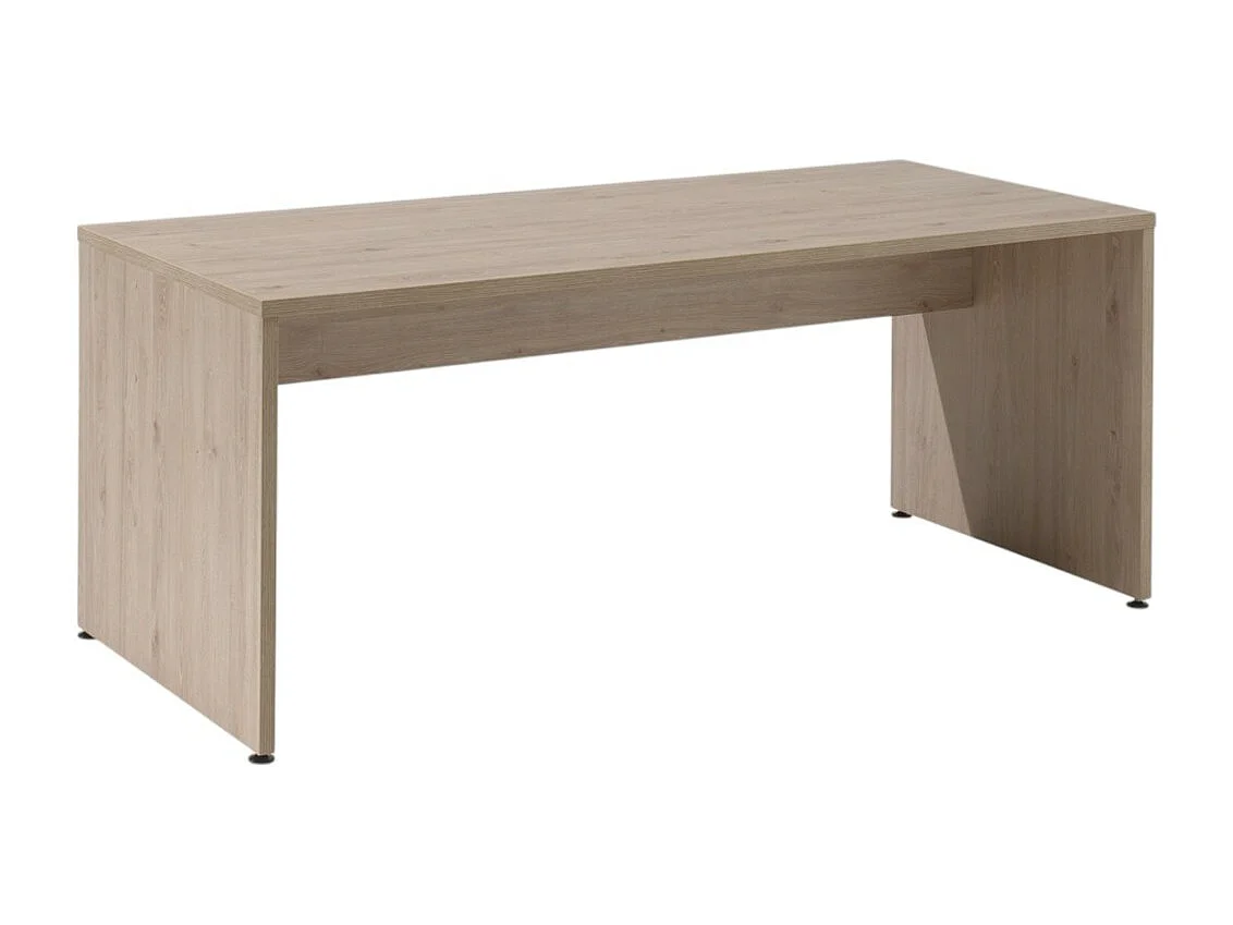 Bureau professionnel YUKON – 180 cm chêne clair – Bureau design en bois spacieux
