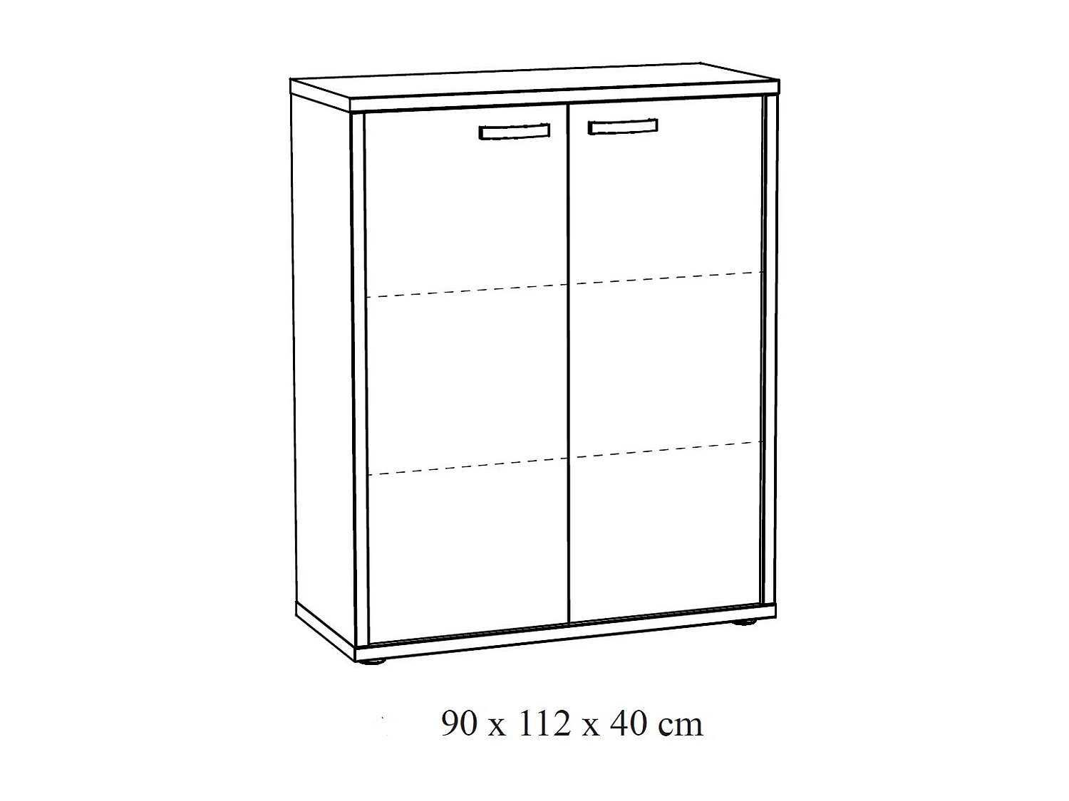 Set van 8 professionele kantoormeubelen in verweerd eiken en zwart uit de SOON collectie.