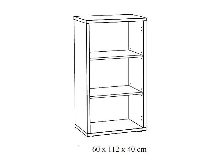 Ensemble de 8 meubles de bureau professionnel coloris chêne vieilli et noir collection SOON