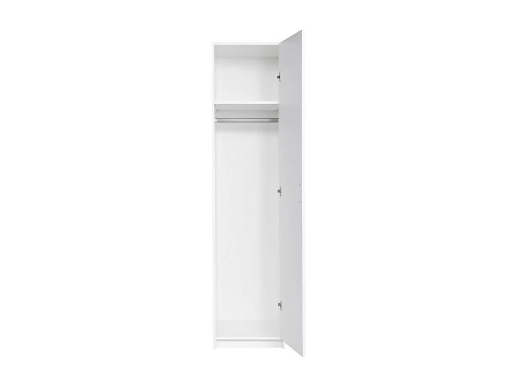Armário de uma porta coleção FLEX, cor branco brilhante