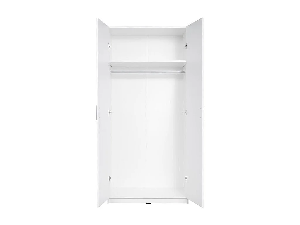 Armário de duas portas coleção FLEX, cor branco brilhante