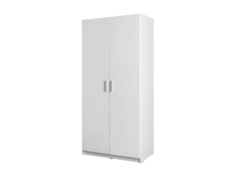 Armoire FLEX – 2 portes – Blanc brillant – 92×198×54 cm – Design moderne