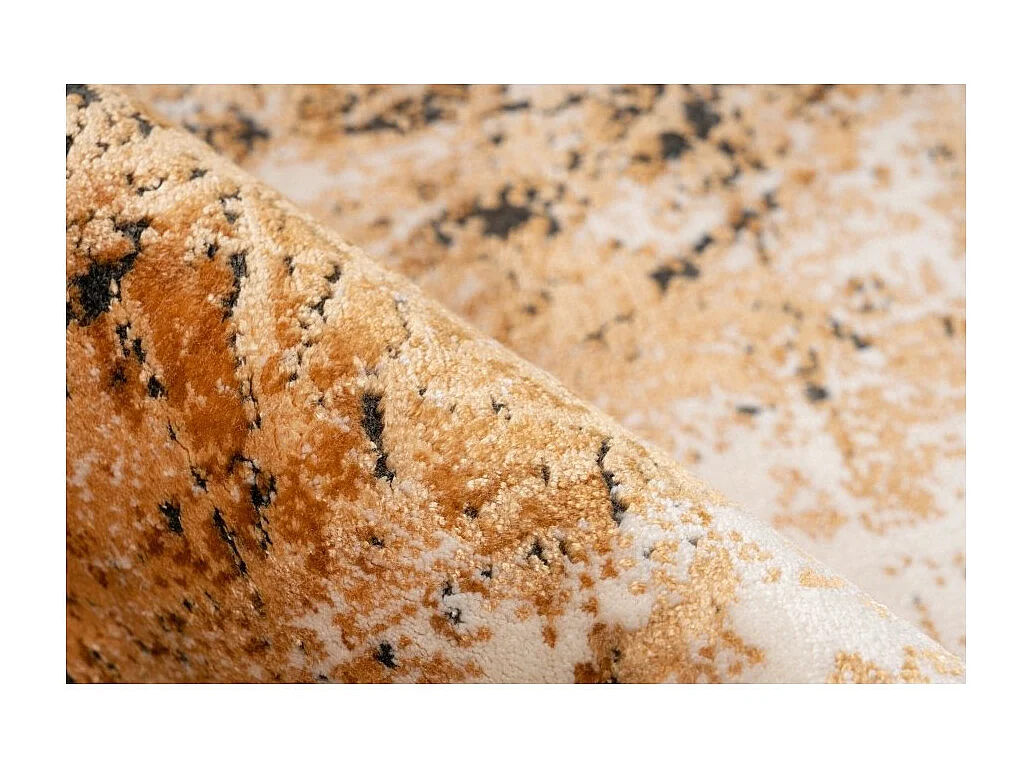 Teppich 170x120cm, Design E409E in Goldfarbe - Komfort und Eleganz für Ihr Interieur