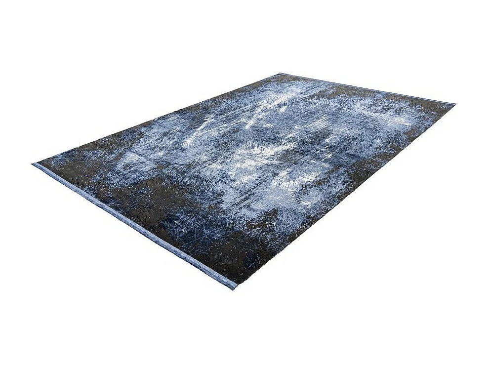 Alfombra 170x120cm, diseño E409E color azul - Confort y elegancia para su interior