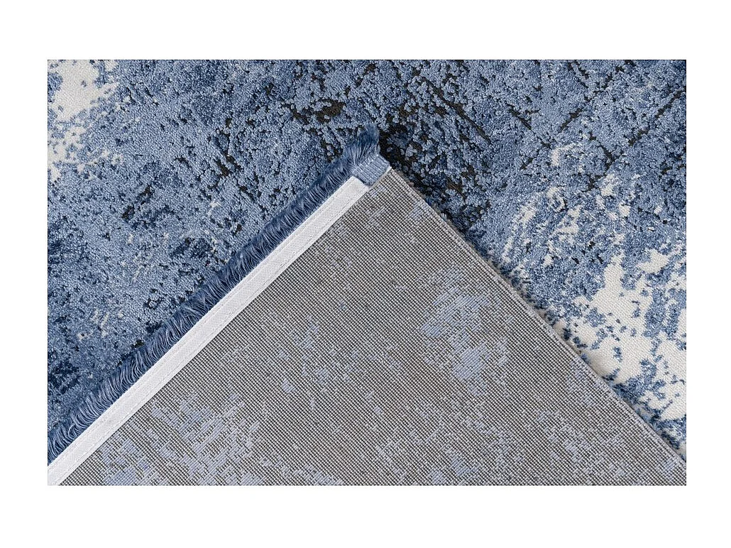 Alfombra 170x120cm, diseño E409E color azul - Confort y elegancia para su interior