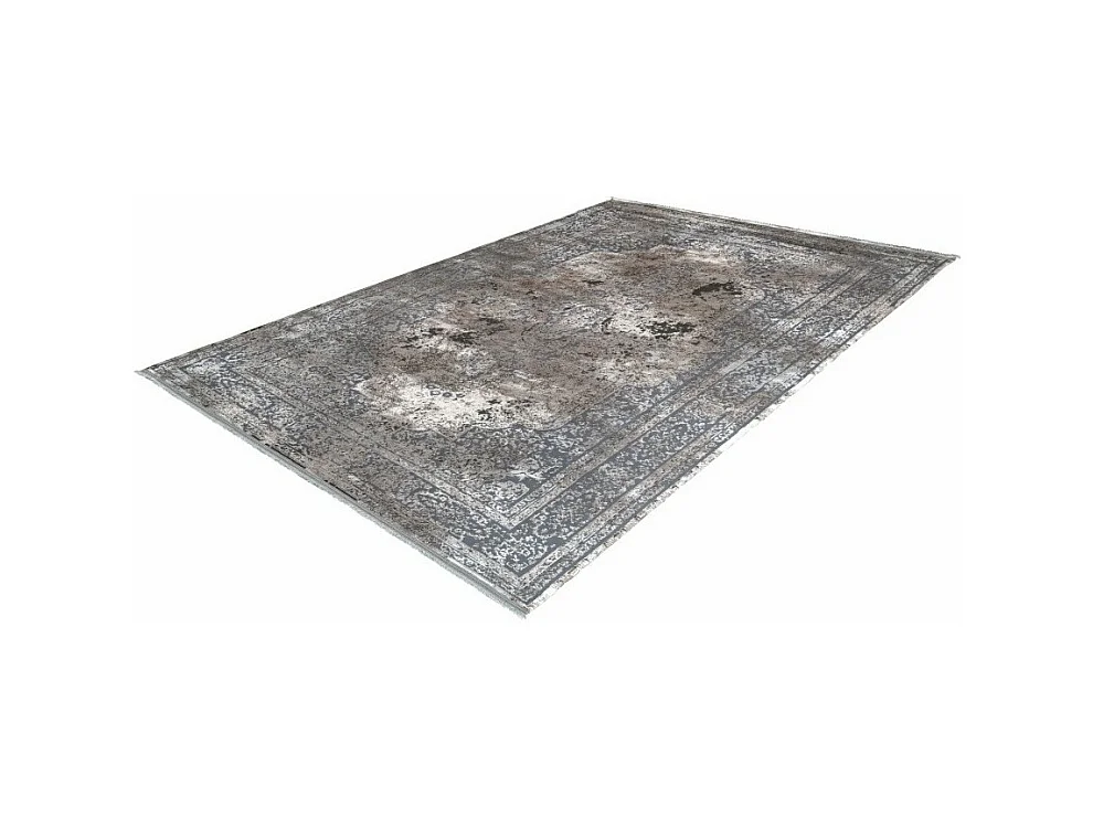 Tapis Pierre Cardin 150x80cm, design E209E coloris argent - Confort et élégance pour votre intérieur