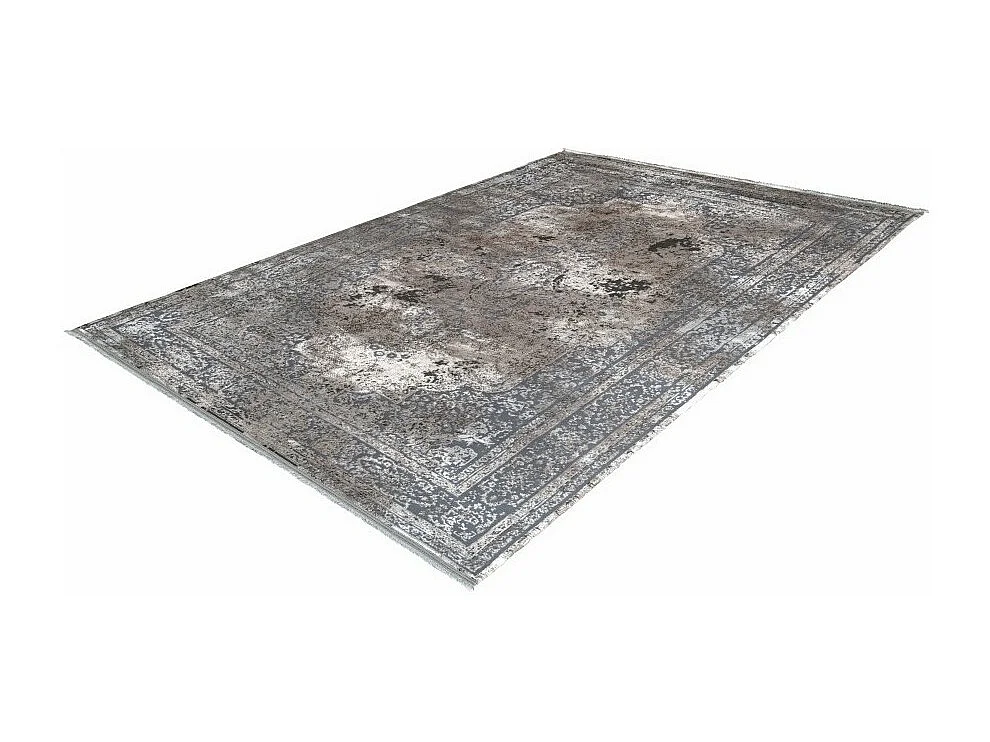 Tapis Pierre Cardin 290x200cm, design E209E coloris argent - Confort et élégance pour votre intérieur